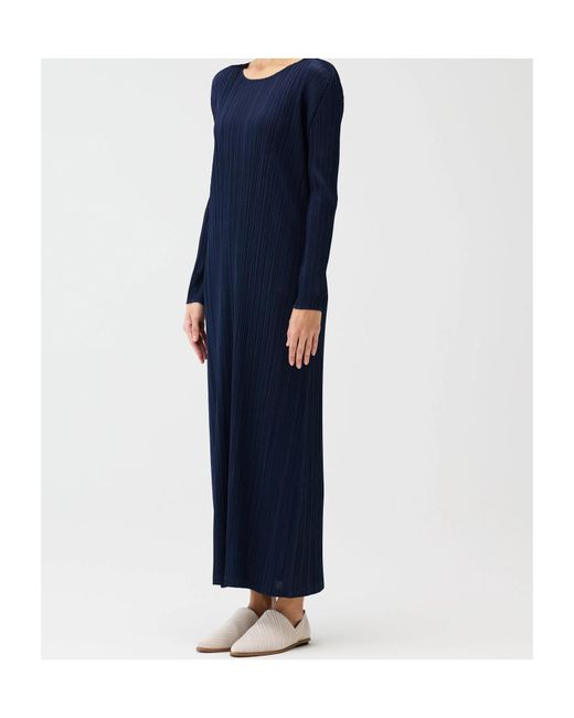 Pleats Please Issey Miyake Blue Pleats Please Issey Miyake Monthly Colors: January Dress