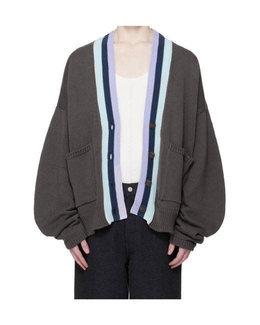 Edward Cuming Blue Heart Throb Long-Sleeve Knit Cardigan for men