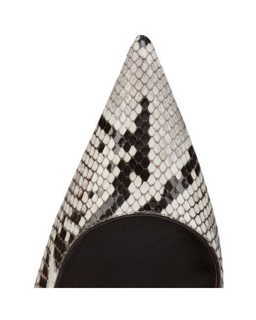 Christian Louboutin Metallic Snakeskin High Heels