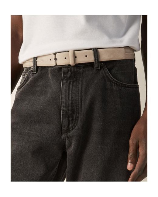 Zegna Multicolor Nubuck Belt for men