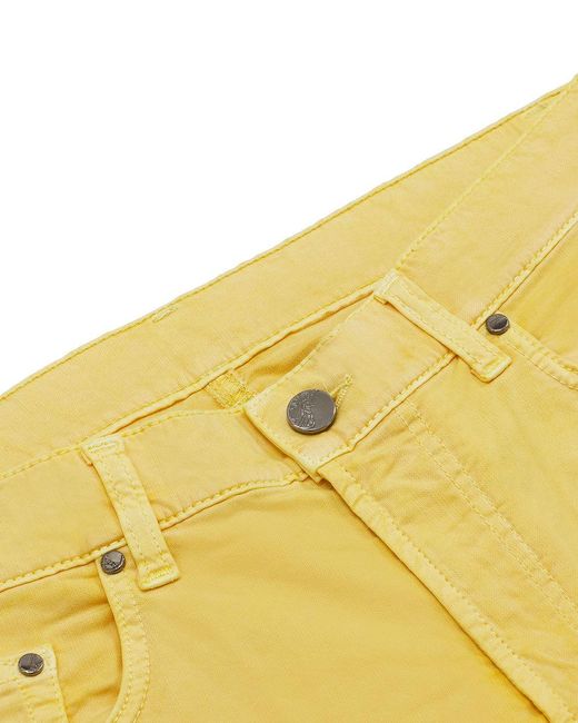 Versace Yellow Logo Straight Jeans for men
