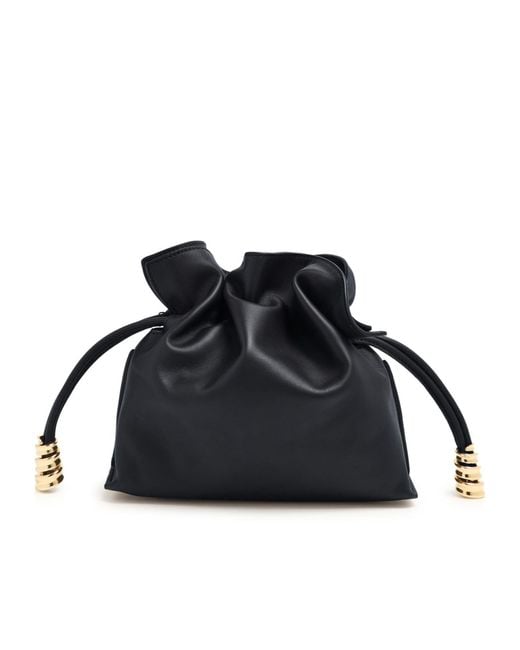 Loewe Black Mini Flamenco Nappa Calfskin Clutch