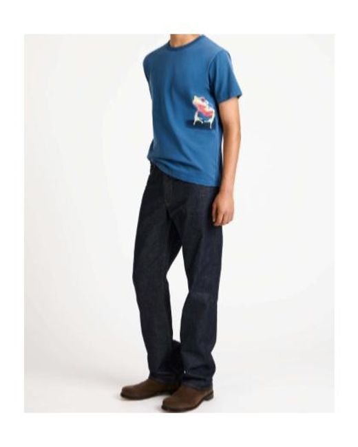 J.W. Anderson Blue Jw Anderson Short-Sleeved Crewneck T-Shirt for men