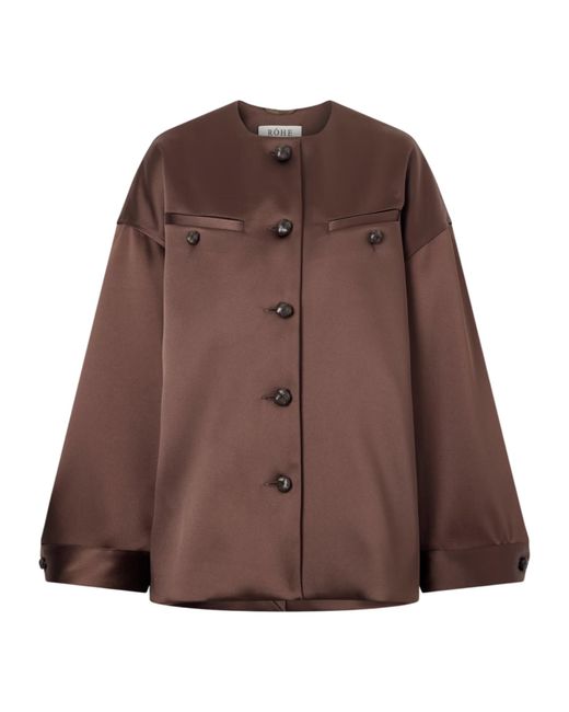Rohe Brown Chest-Pocket Button Jacket
