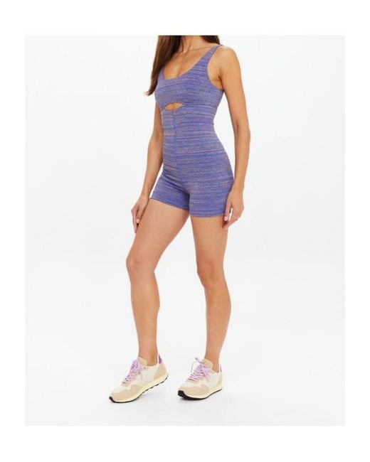 The Upside Blue Neptune Cutout One-Piece Swimsuit