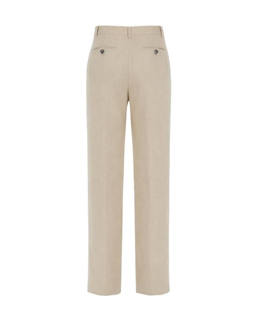 Paul Smith Natural Wide-Leg Pants