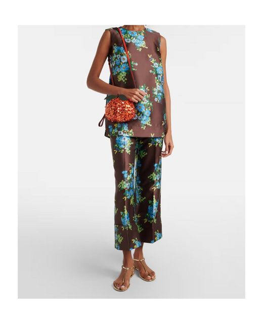 ALÉMAIS Orange Mini Sequined Crossbody Bag