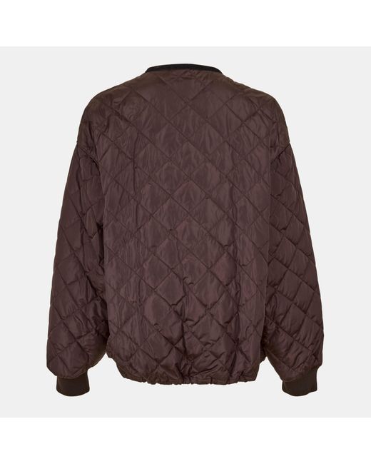 Prada Brown Quilted Cropped Jacket