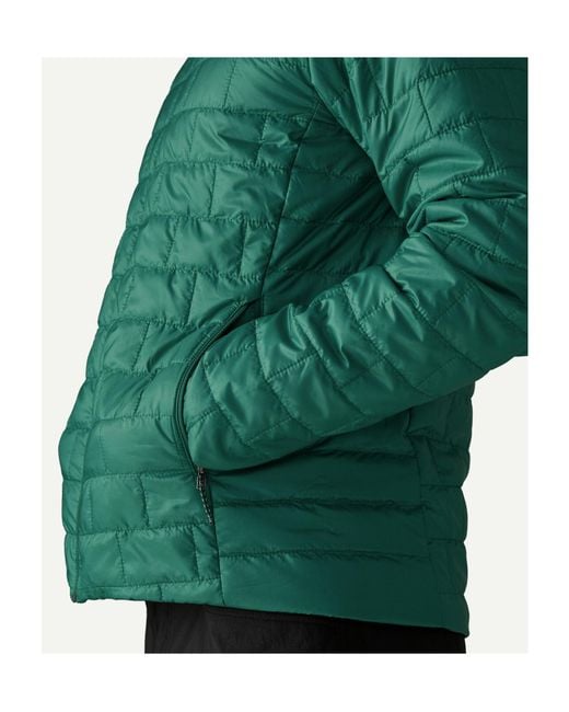 Patagonia Green Nano Quilt Hooded Jacket for men
