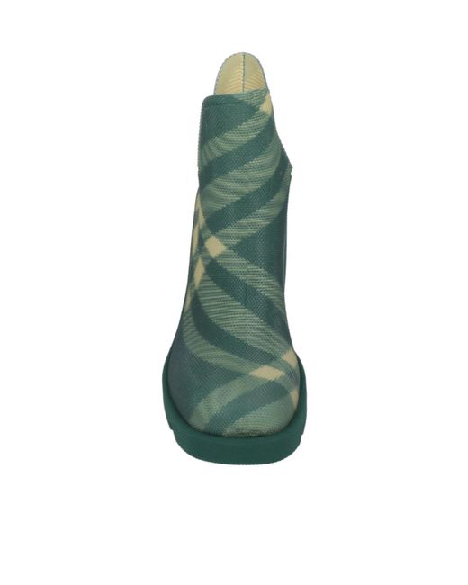 Burberry Green Rainproof Ankle Boots