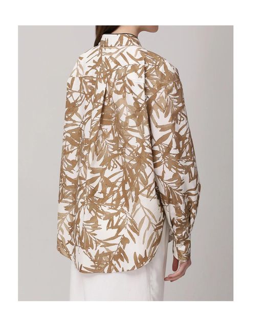 Brunello Cucinelli Natural Long-Sleeved Shirt