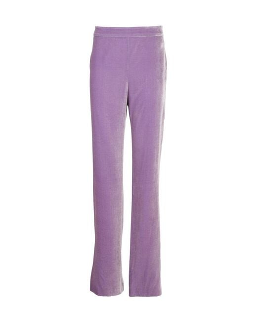 Moschino Purple Straight-Leg Trousers