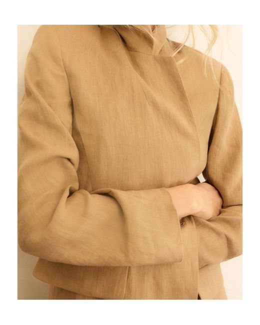 Marella Natural Linen Blazer