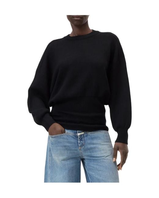Closed Black Long-Sleeve Crew-Neck Sweater
