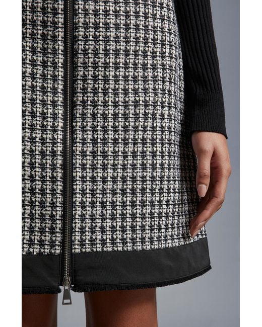 Moncler Gray Tweed Mini Skirt