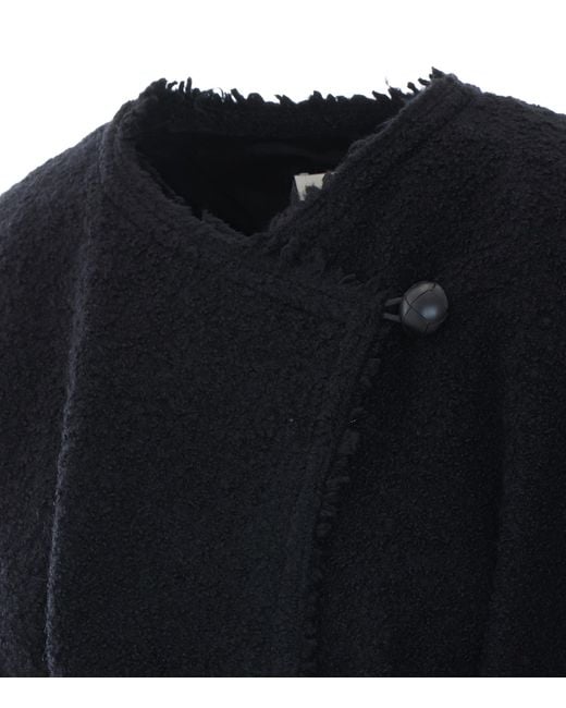 Isabel Marant Blue Suna Frayed Edge Jacket