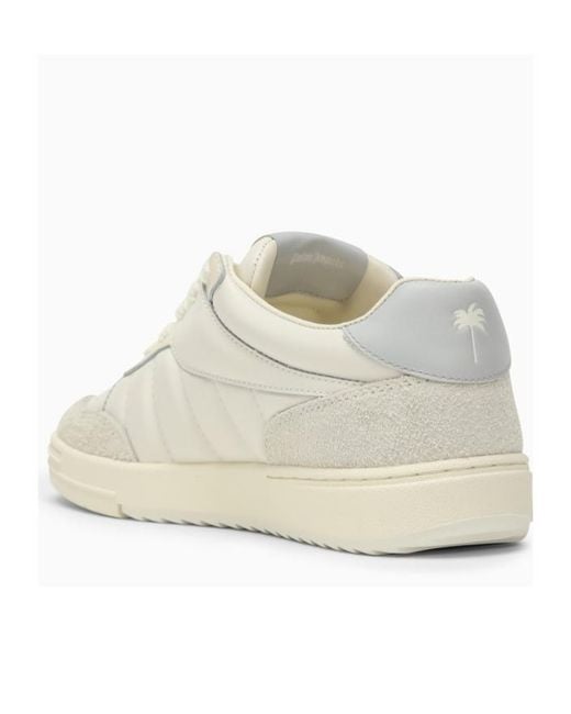 Palm Angels White Palm Beach University Low-Top Sneakers