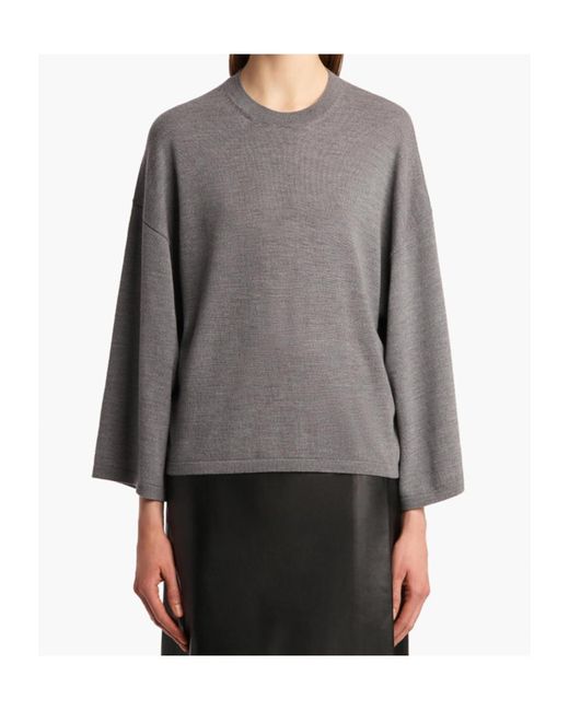 Khaite Gray Darcy Top