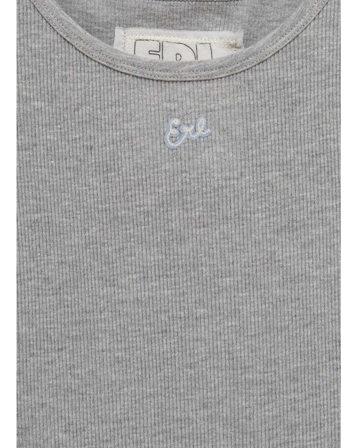 ERL Gray Crew Neck Vest for men