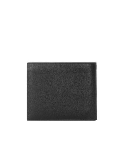 COACH Black Logo Folding Wallet for men