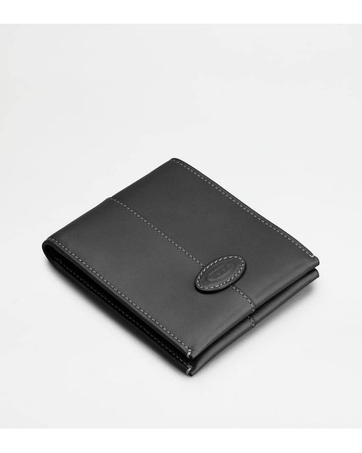 Tod's Black Leather Wallet for men