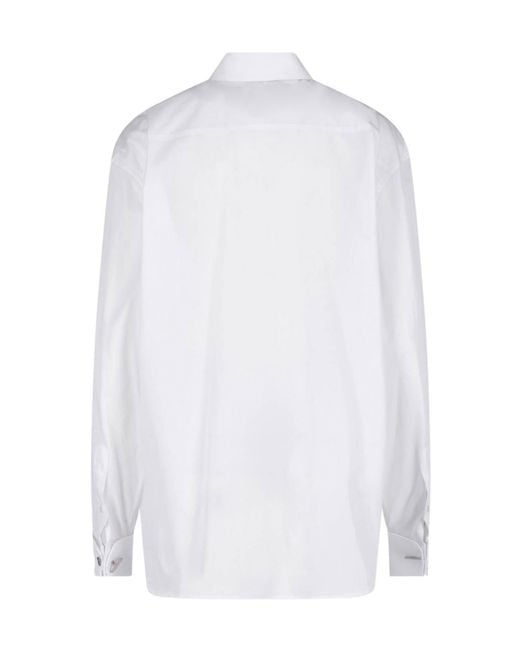 Dondup White Erotica Long Sleeved Buttoned Shirt
