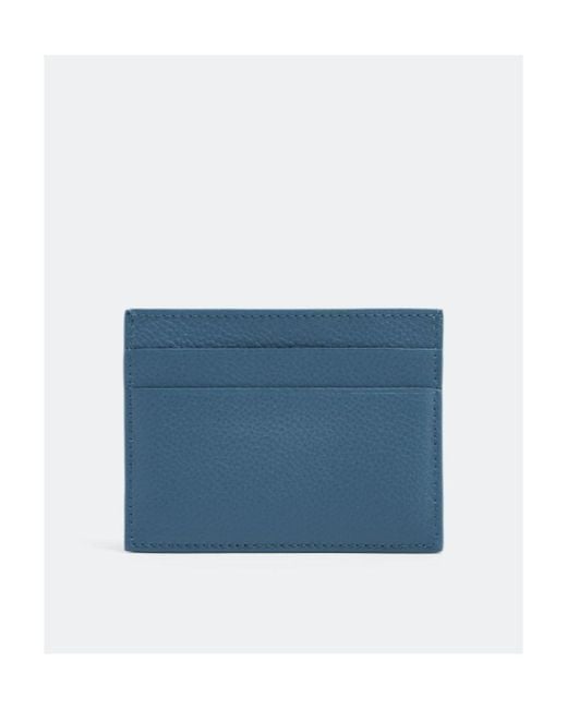 Balenciaga Blue Logo Printed Cash Card Holder for men