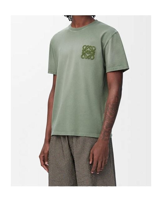 Loewe Green Relaxed Fit T-Shirt for men