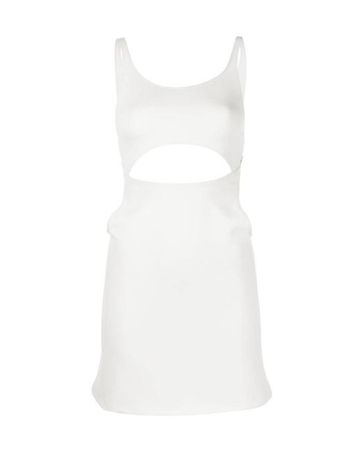 Hyein Seo White Cut-Out Sleeveless Mini Dress