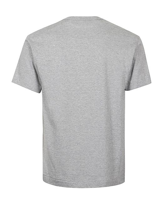 Comme des Garçons Gray Logo Cotton T-Shirt for men
