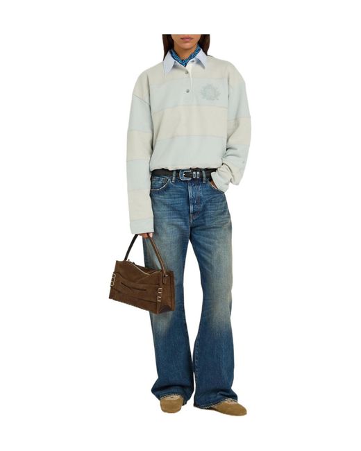 Acne Blue Straight-Leg Jeans