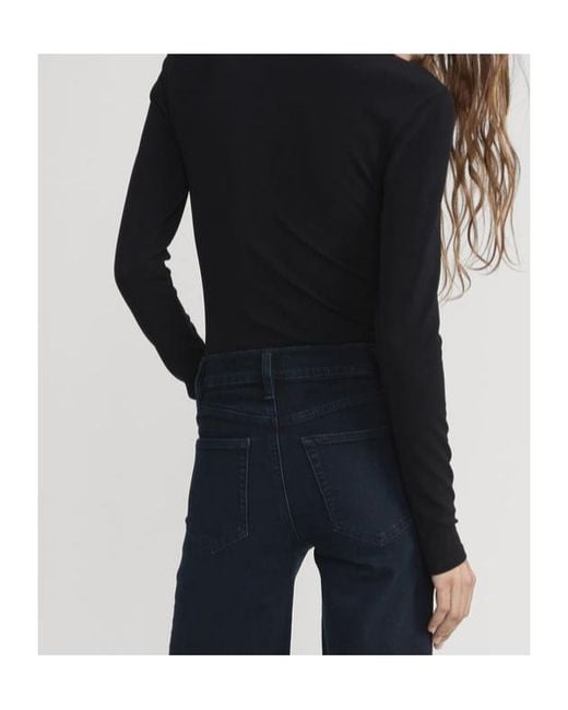 FRAME Black Long-Sleeved Top
