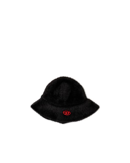 DIESEL Black K-Solange Logo Embroidered Hat for men