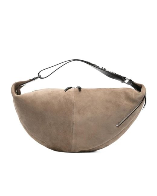 Lemaire White Quiver Zipped Shoulder Bag