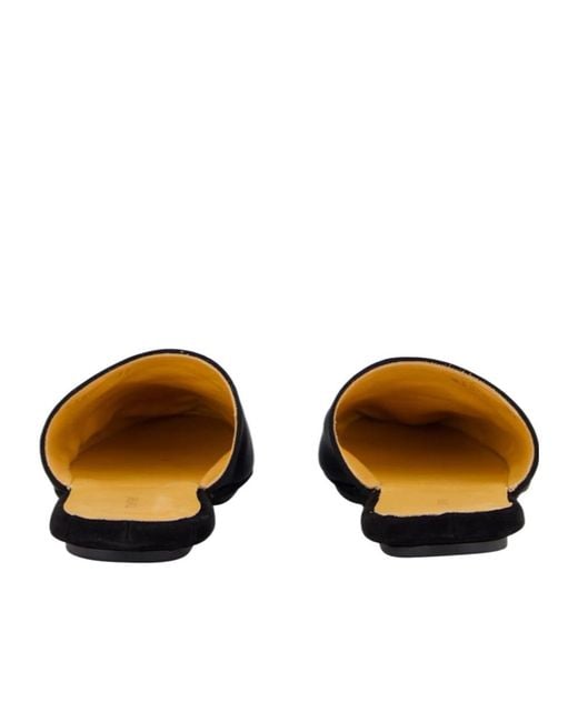 Tom Ford Black Satin Slippers
