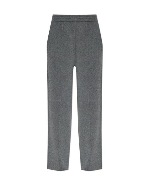 Lanvin Gray Mid-Rise Straight Leg Trousers
