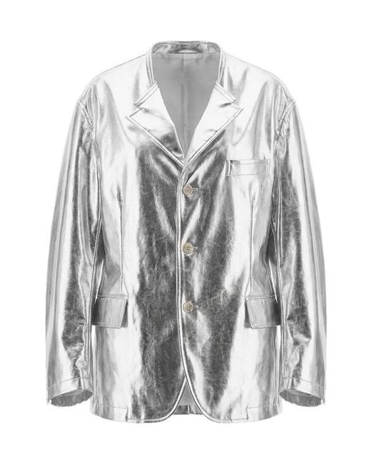 Comme des Garçons Gray Single-Breasted Casual Jacket