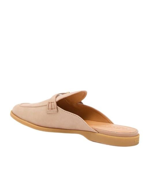 Tod's Brown Slip-On Sandals