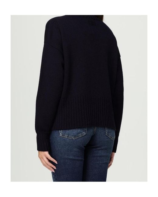 Drumohr Black Turtleneck Knit Top