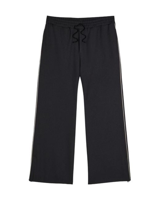 Valentino Blue Drawstring Twill Track Pants for men