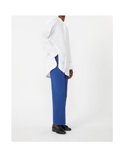 Max Mara Blue 'S Onorata Straight Leg Pants