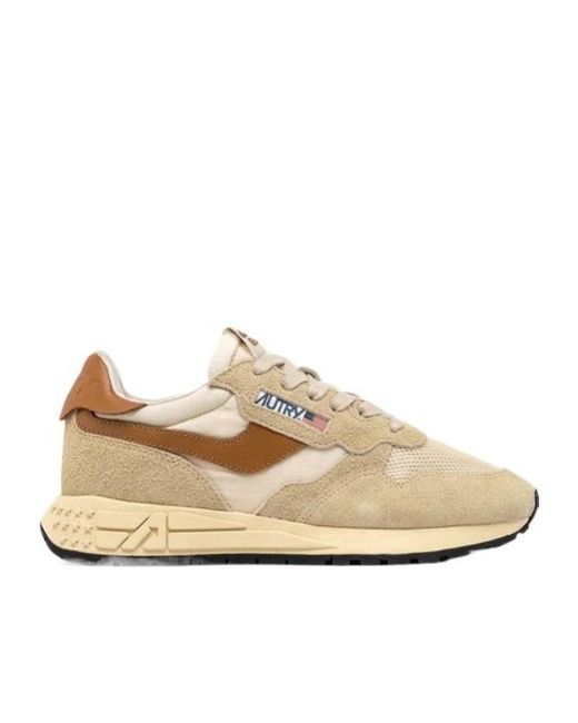 Autry Natural Reelwind Lace-Up Sneakers for men