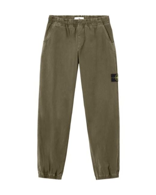 Stone Island Green Jogger Trousers for men
