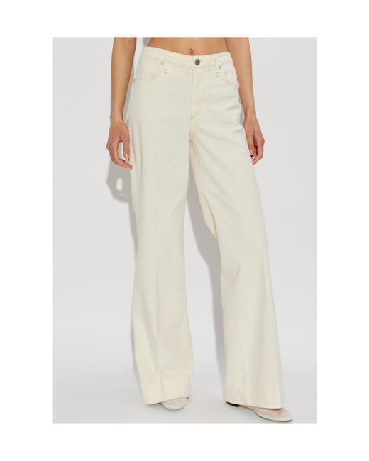 Rag & Bone White Flared Jeans