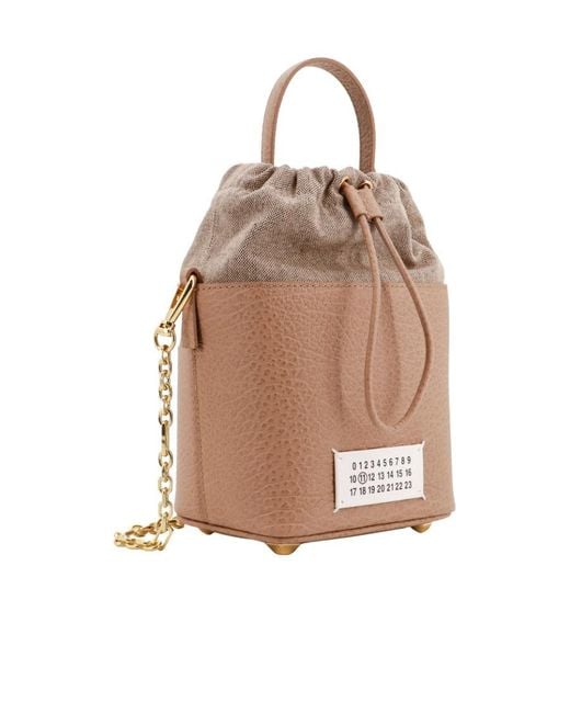 Maison Margiela Natural 5Ac Drawstring Bucket Bag