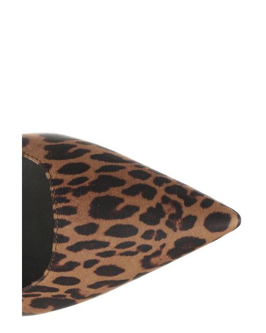 Stuart Weitzman Brown Pointed High-Heeled Sandals