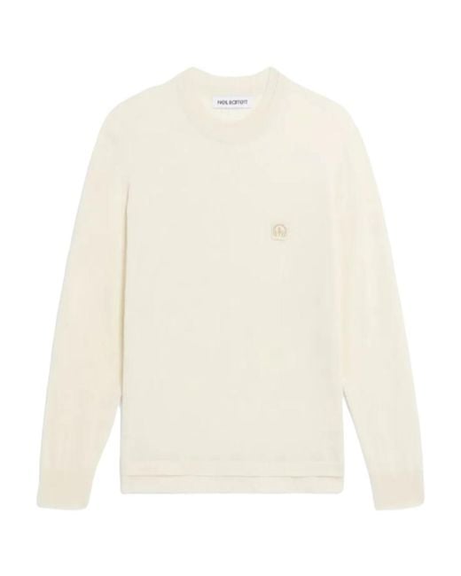 Neil Barrett White Music Bolt Logo-Patch Jumper for men