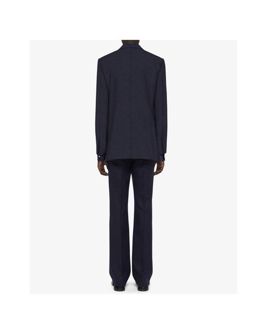 Givenchy Blue Monogram Slim-Fit Blazer for men