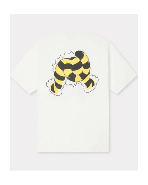 KENZO White Graphic Printed Short Sleeved T-Shirt for men