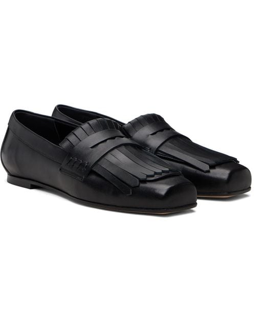 Aeyde Black Belen Loafers